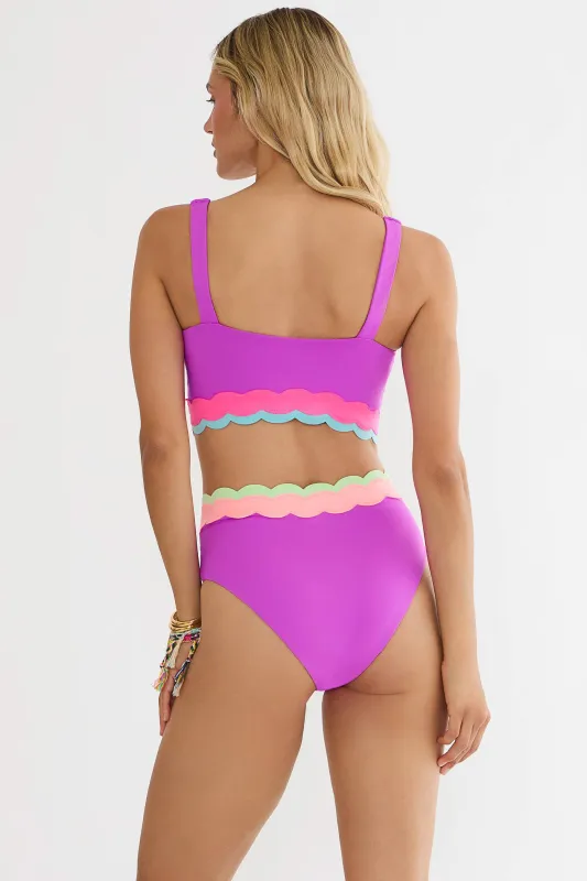 Harriet Bottom Radiant Wave Colorblock made by Beach Riot