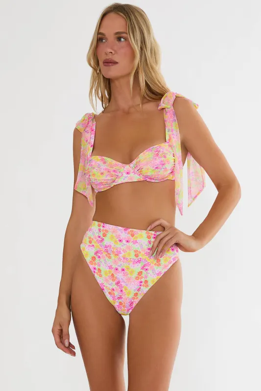 Drea Top Neon Bouquet made by Beach Riot