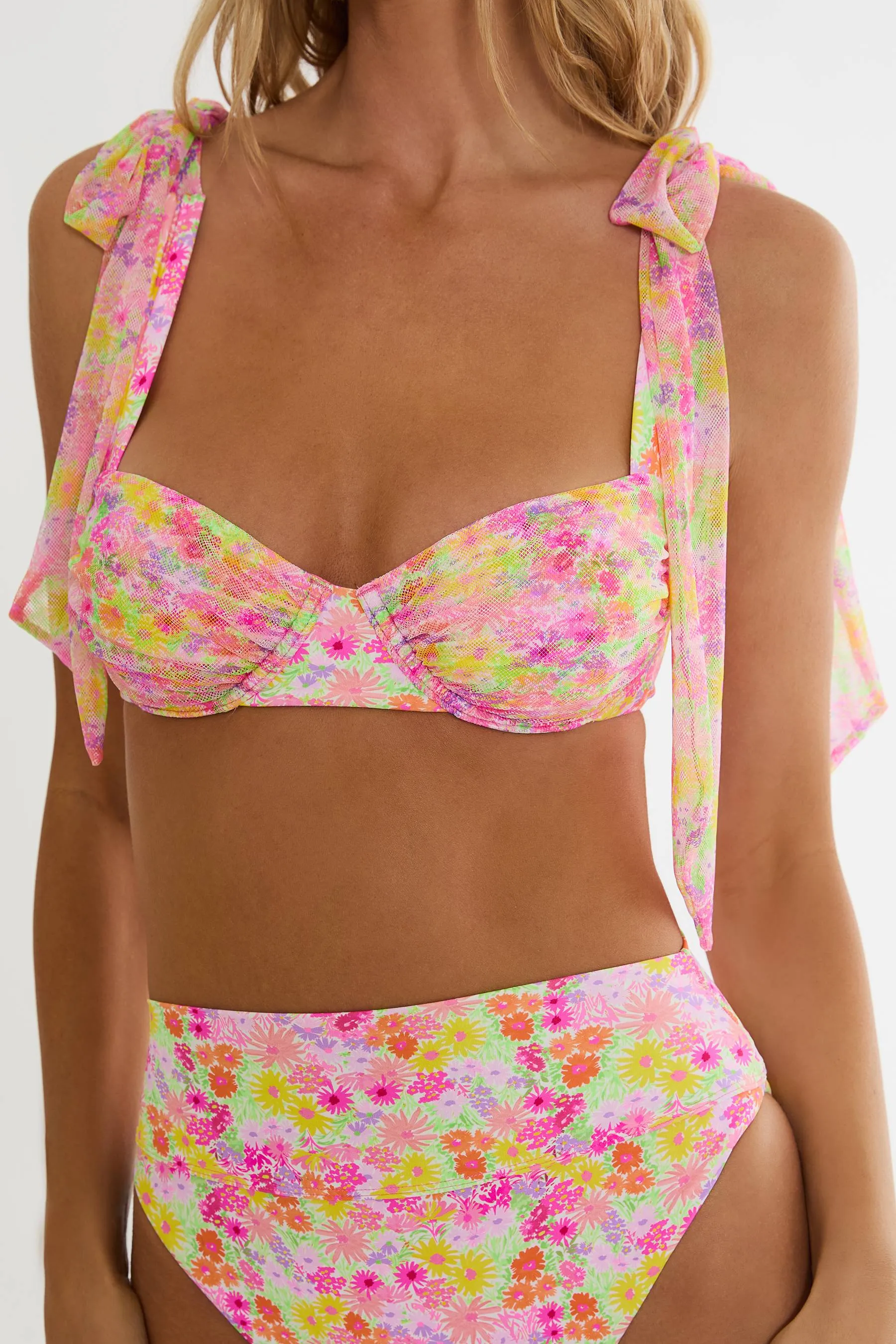 Drea Top Neon Bouquet sold by Beach Riot product image thumbnail 4