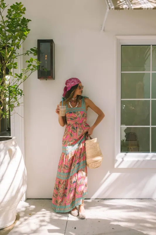 Charlotte Dress Capri Soleil Paisley made by Beach Riot