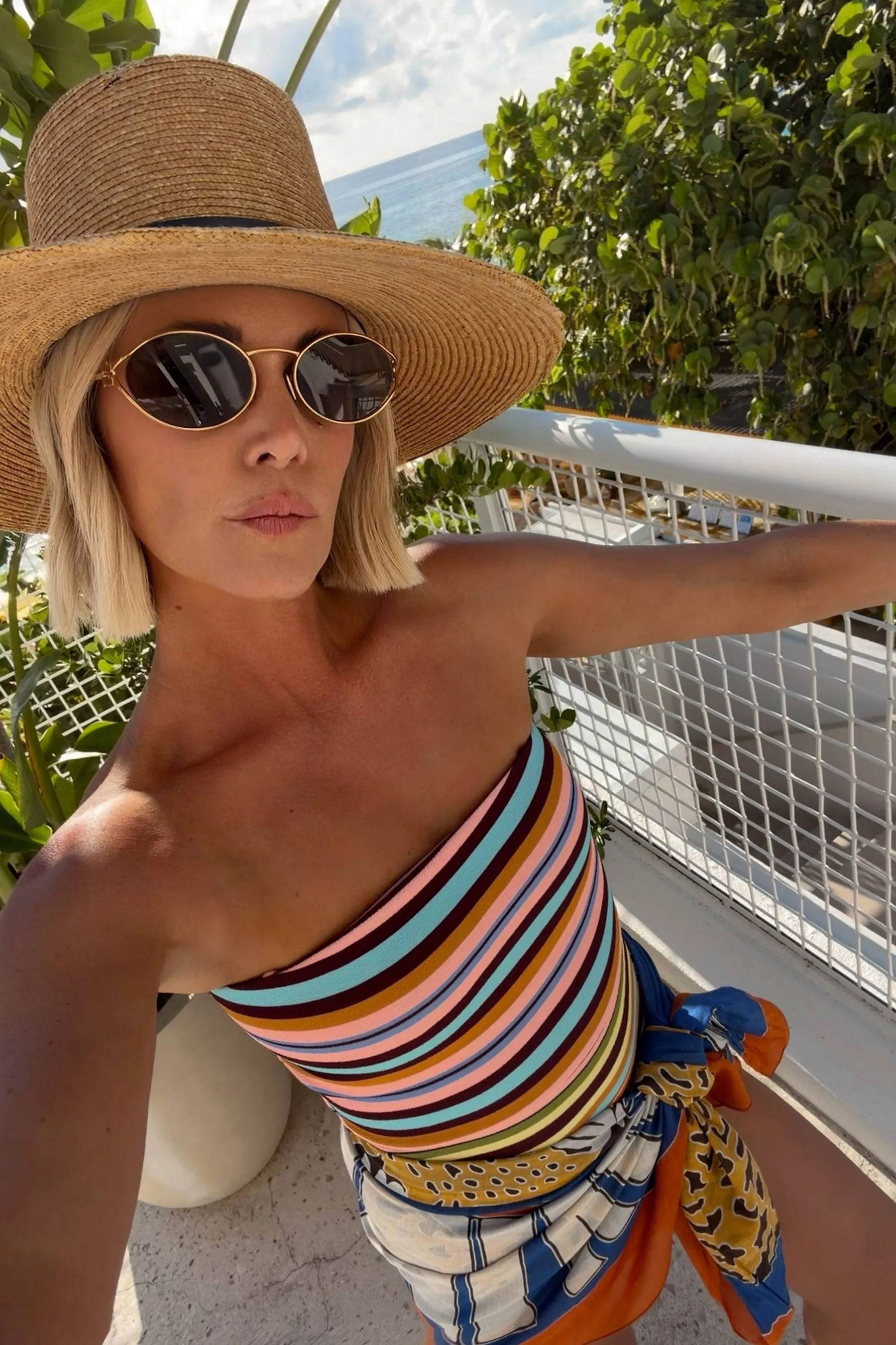Amber One Piece Paradise Stripe sold by Beach Riot product image thumbnail 4