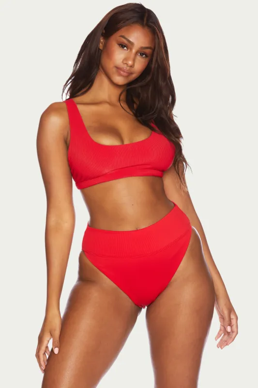 Peyton Top Red sold by Beach Riot
