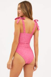 Sydney One Piece Heather Fandango Pink sold by Beach Riot