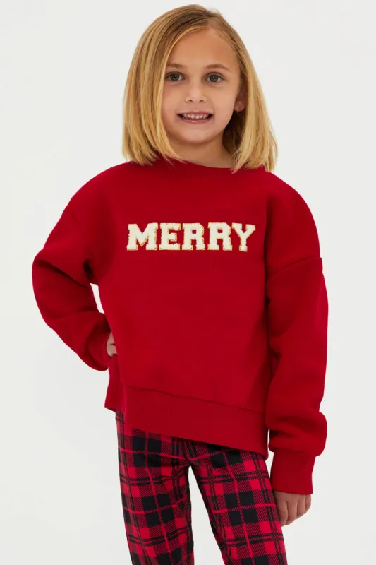 Little Dawn Sweatshirt Merry Red sold by Beach Riot