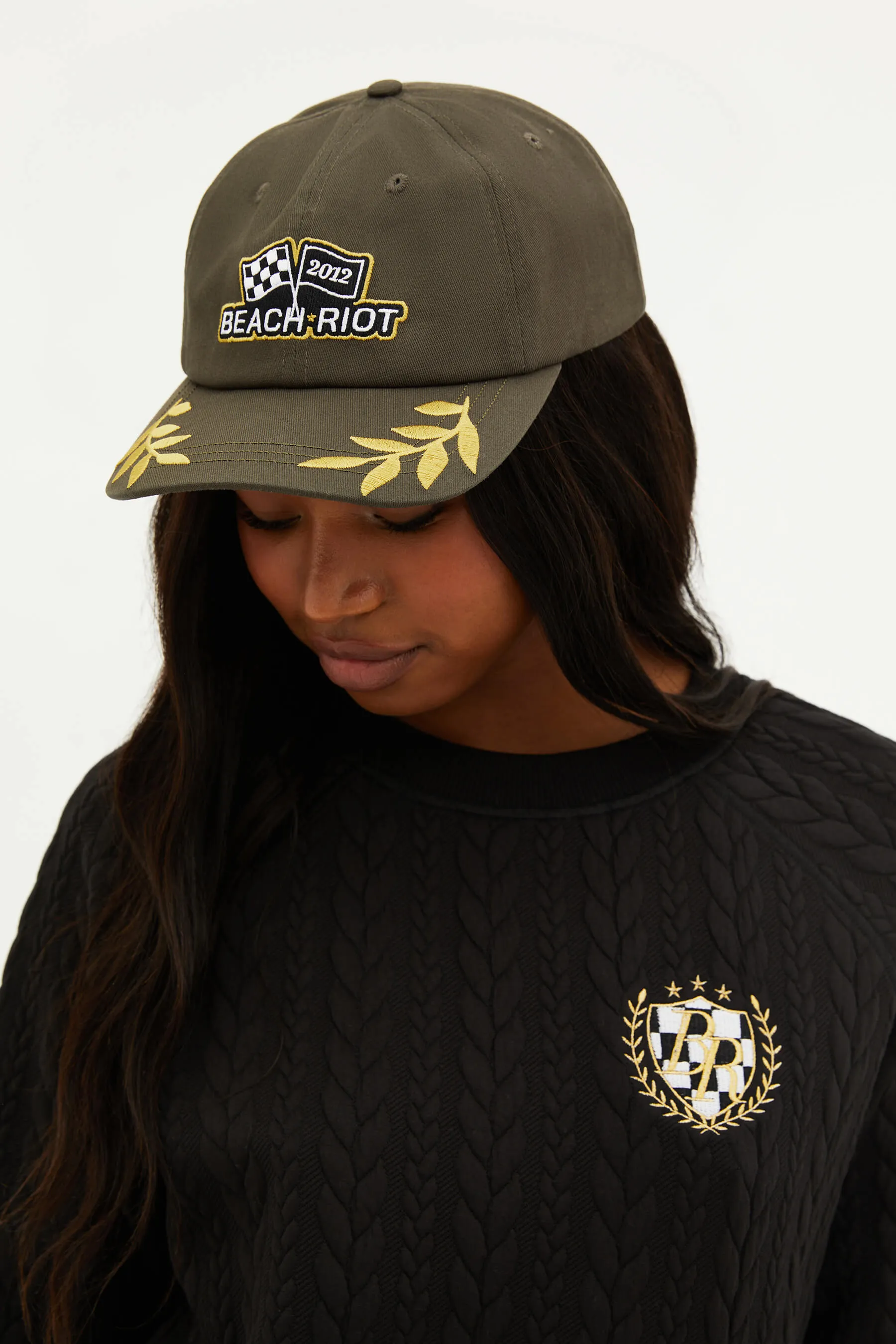 Beach Riot Dad Hat Olive sold by Beach Riot