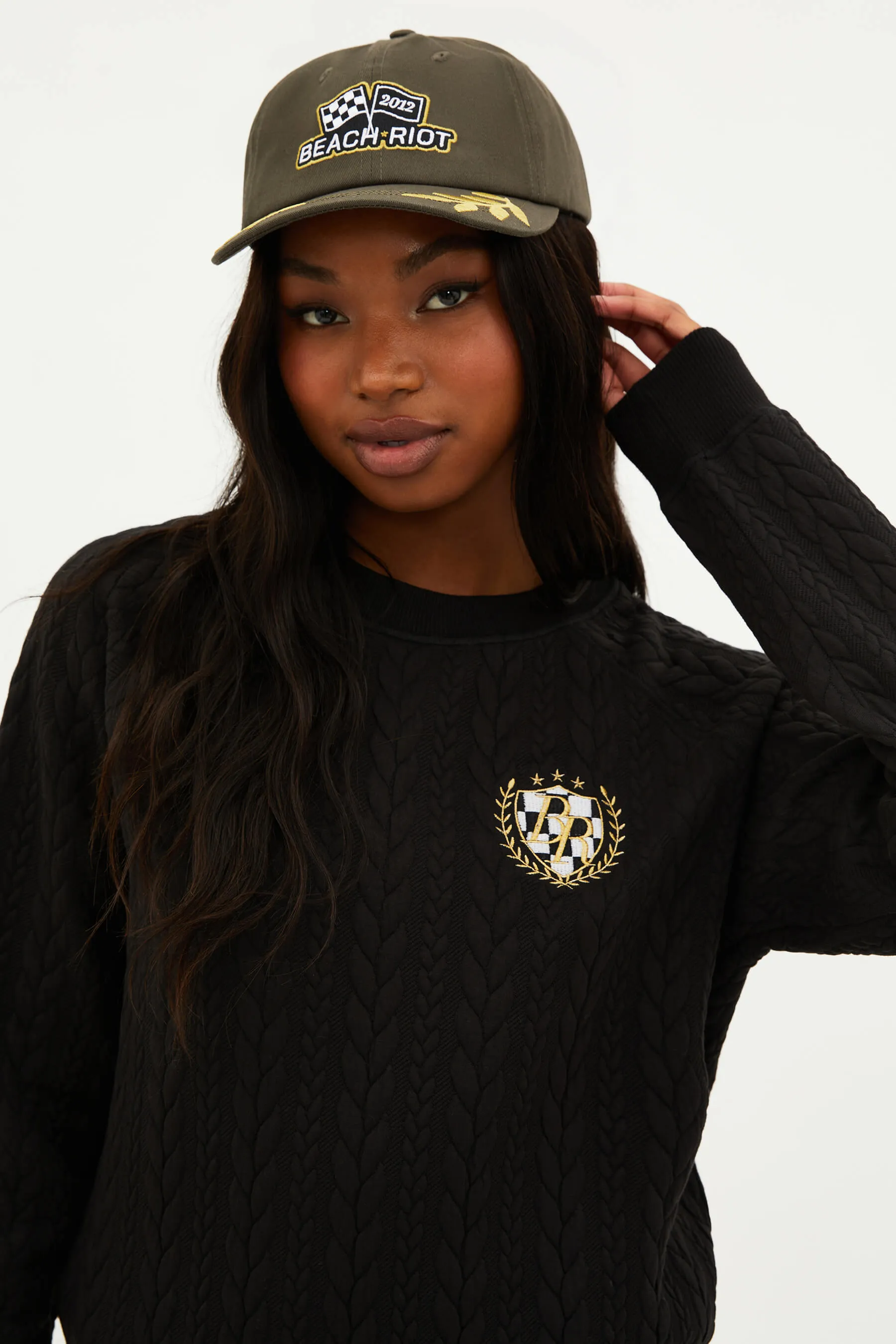 Beach Riot Dad Hat Olive sold by Beach Riot product image thumbnail 3