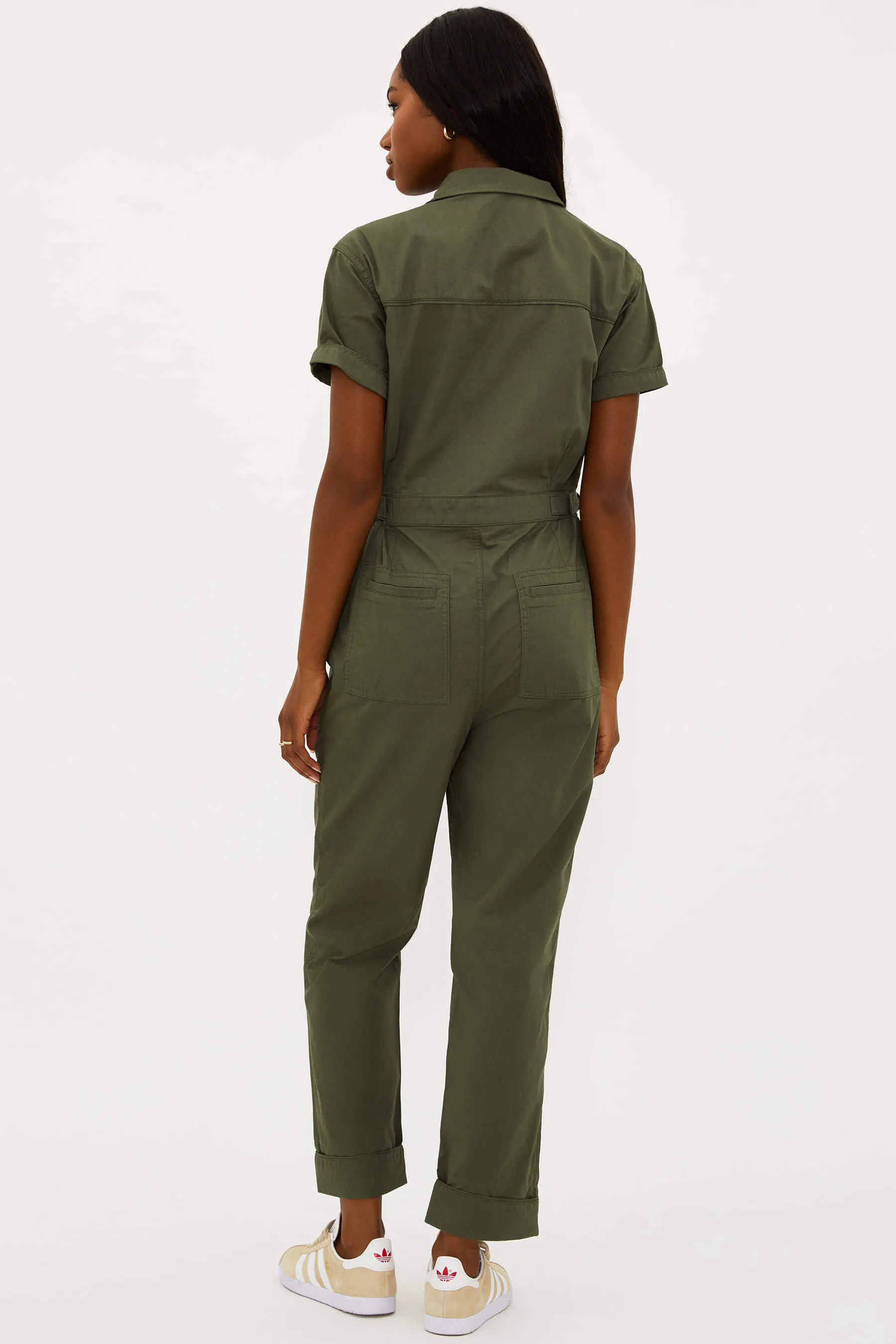 Racetrack Jumpsuit Olive sold by Beach Riot product image thumbnail 2