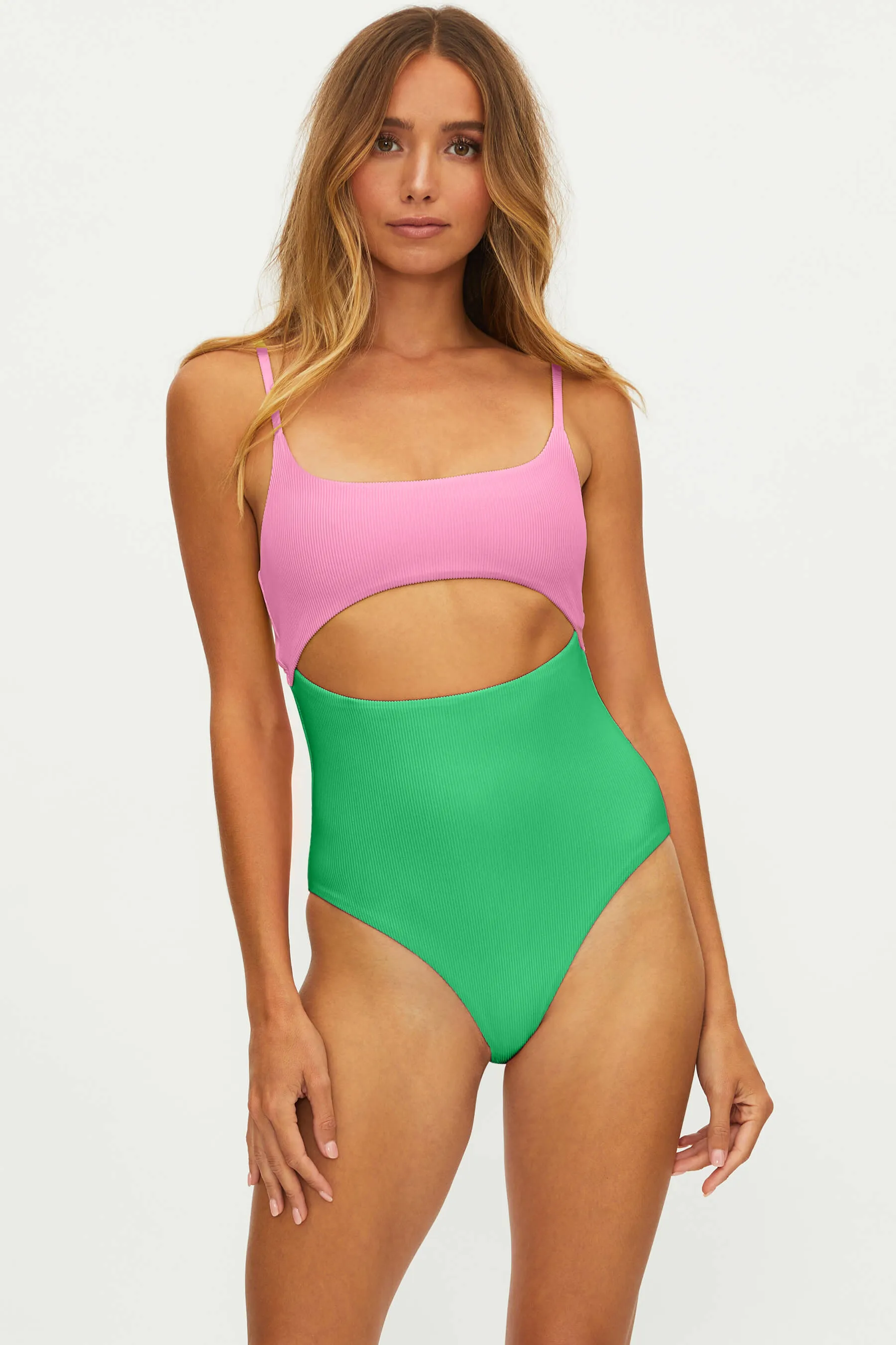 Ray One Piece Island Colorblock sold by Beach Riot