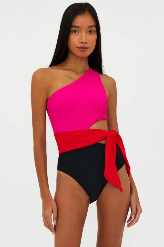 Carlie One Piece Glacier Colorblock sold by Beach Riot