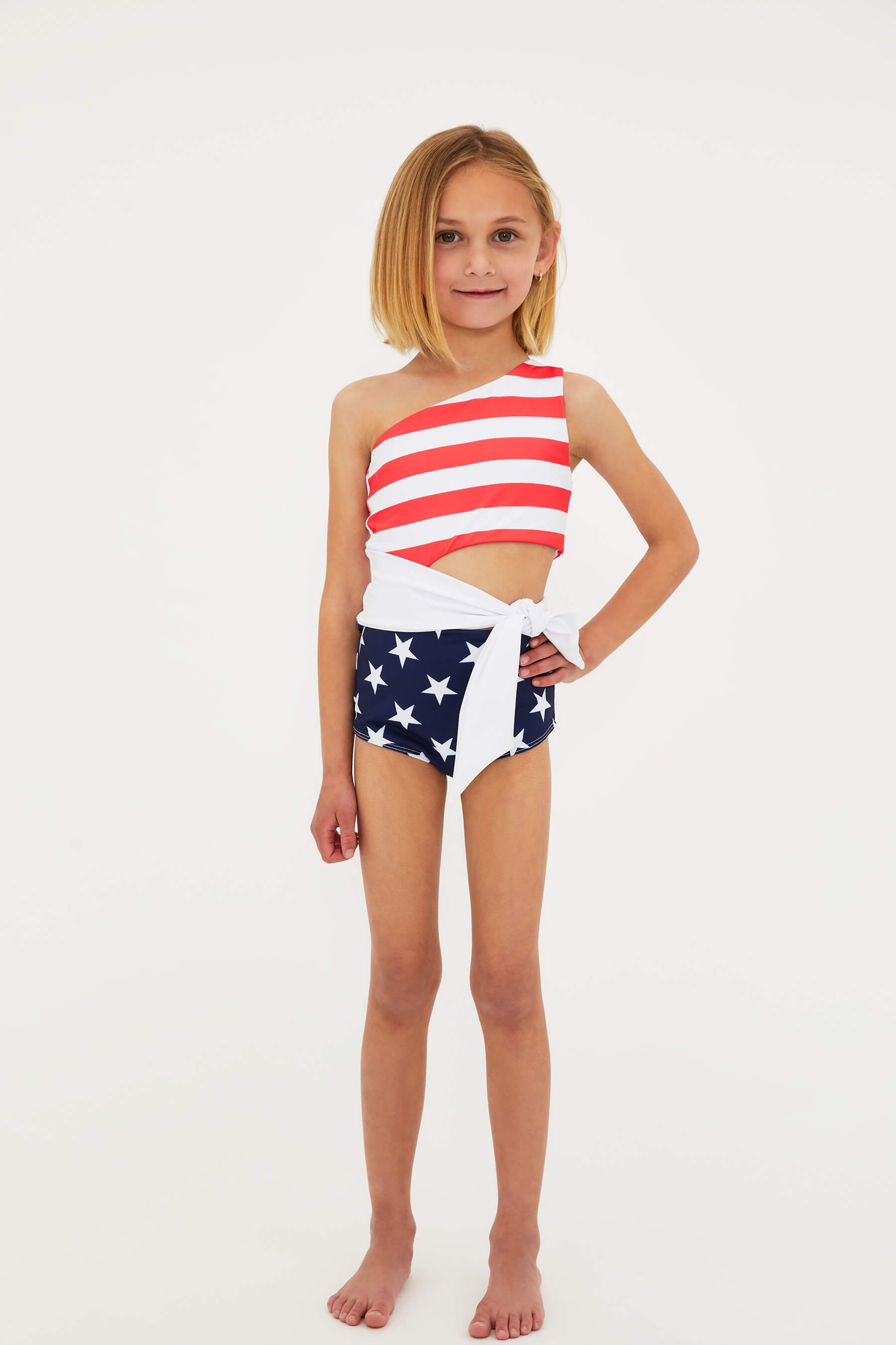 Little Carlie One Piece Star Spangled sold by Beach Riot