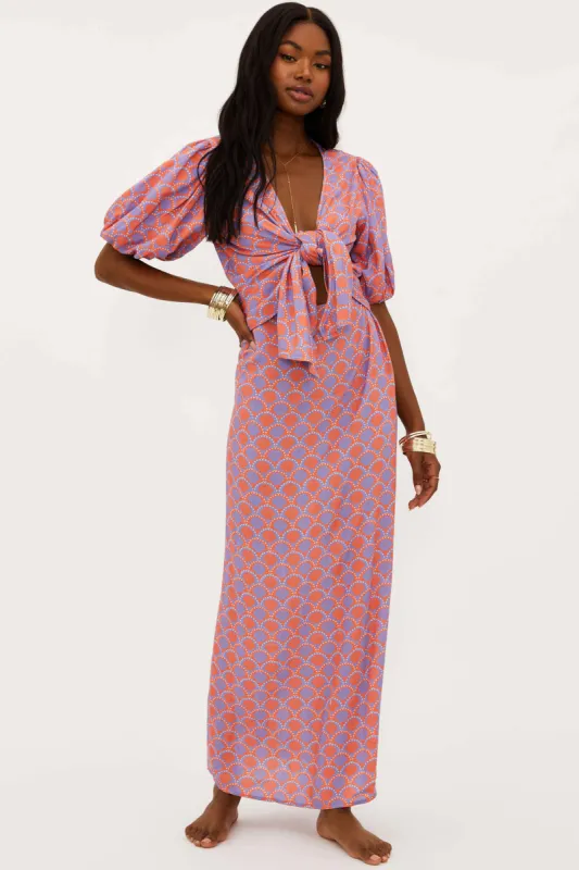 Marta Dress Siren Shells sold by Beach Riot