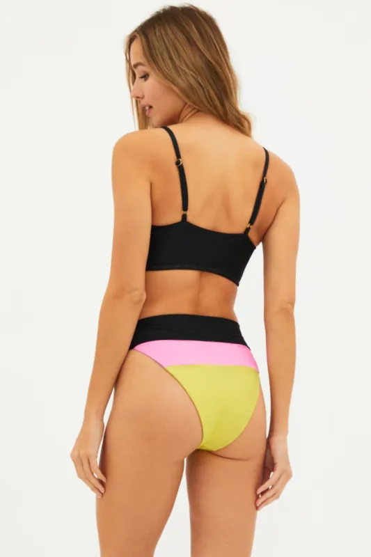 Alexis Bottom Pink Lemonade Colorblock sold by Beach Riot