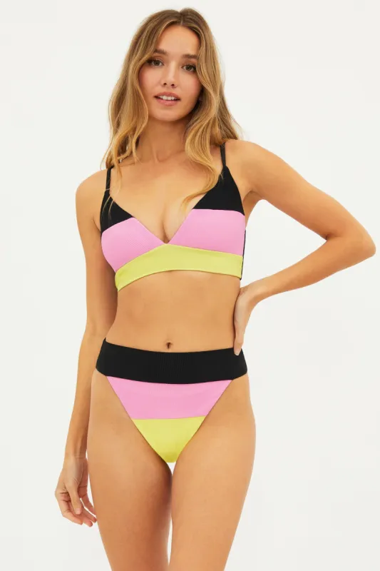 Riza Top Pink Lemonade Colorbock made by Beach Riot