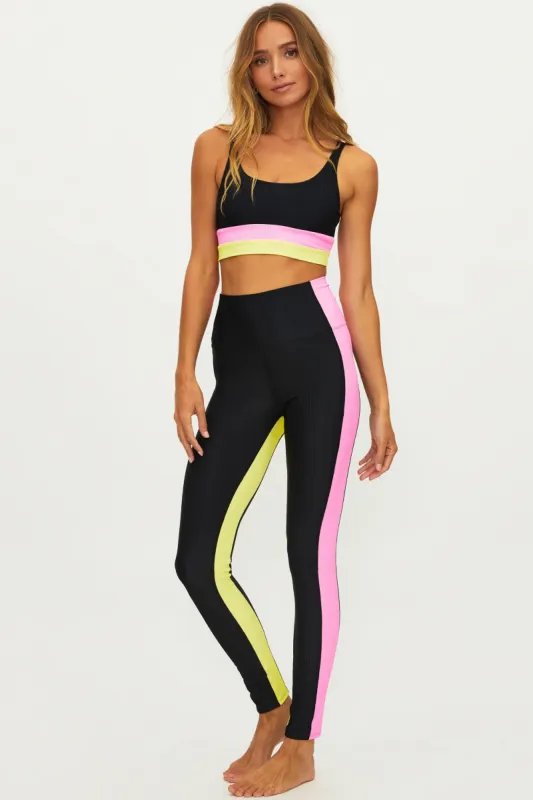 Colorblock Legging Pink Lemonade sold by Beach Riot