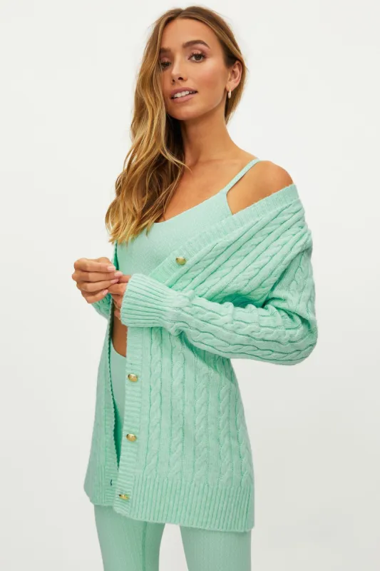 Aaliyah Cardigan Crème De Knit sold by Beach Riot