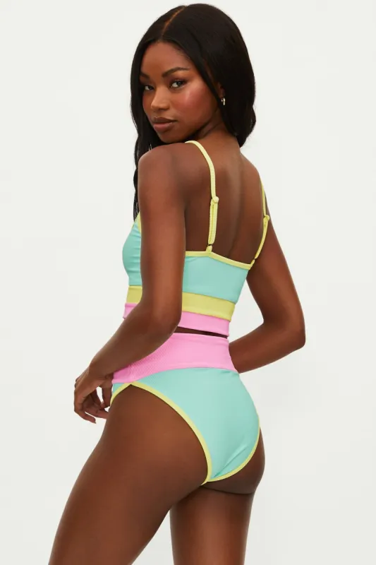Emmy Bottom Pastel Macaron Colorblock sold by Beach Riot