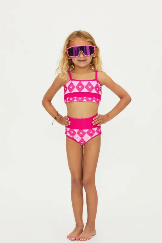 Little Eva Top and Emmie Bottom Cross My Heart sold by Beach Riot