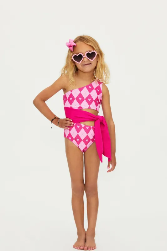 Little Carlie One Piece Cross My Heart sold by Beach Riot