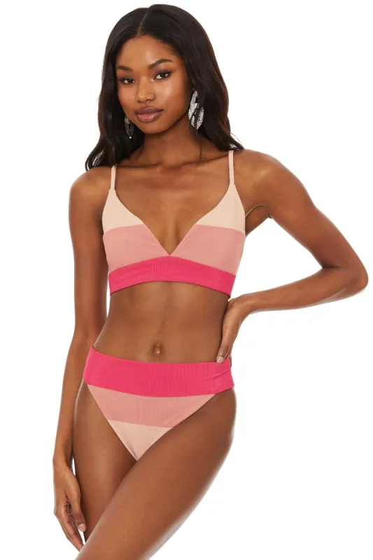Riza Top Rouge Colorblock sold by Beach Riot