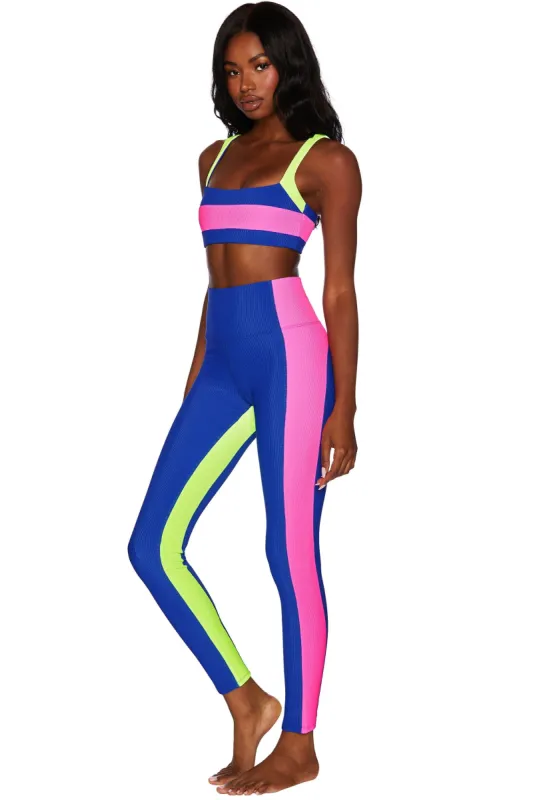 Colorblock Legging Electric Beach Colorblock sold by Beach Riot