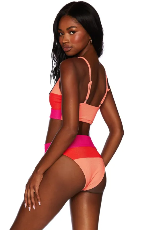 Alexis Bottom Magenta Coral sold by Beach Riot
