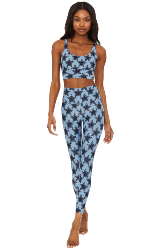 Ayla Legging Pewter Disco Star made by Beach Riot