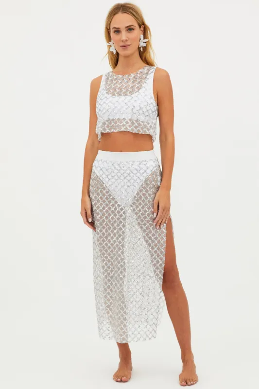 Dakota Skirt Ivory sold by Beach Riot