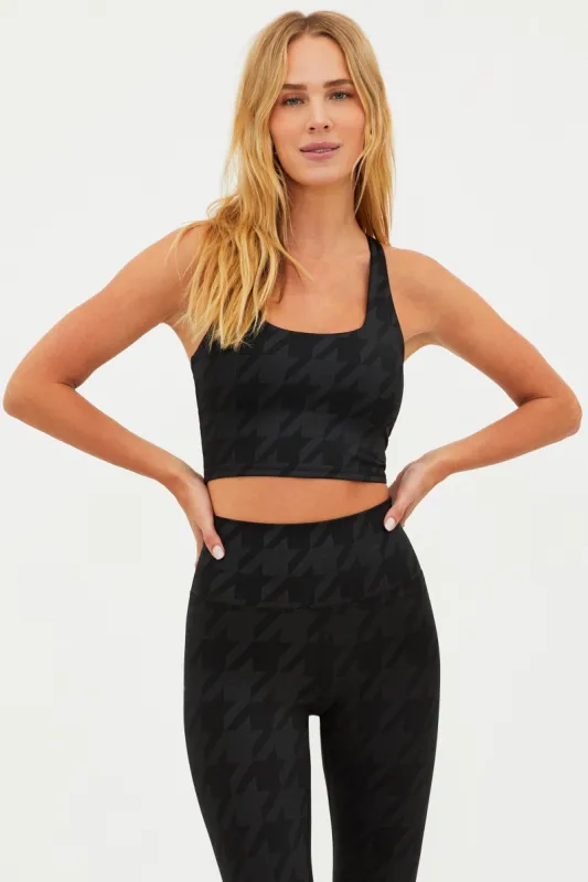 Katya Top Gunmetal Houndstooth sold by Beach Riot