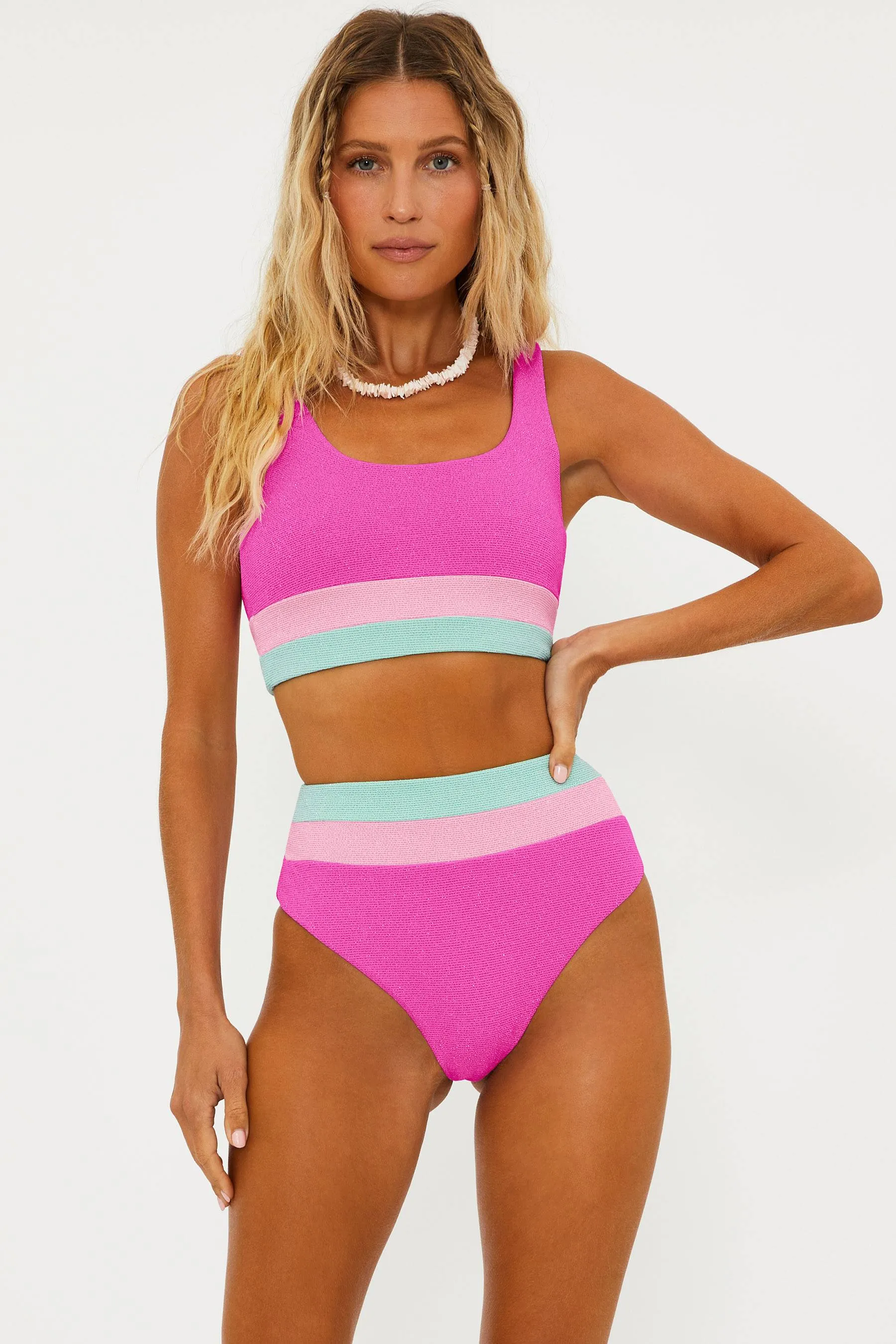 Heidi Bottom Blossom Colorblock Scrunch sold by Beach Riot product image thumbnail 4