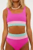 Mackenzie Top Blossom Colorblock Scrunch sold by Beach Riot