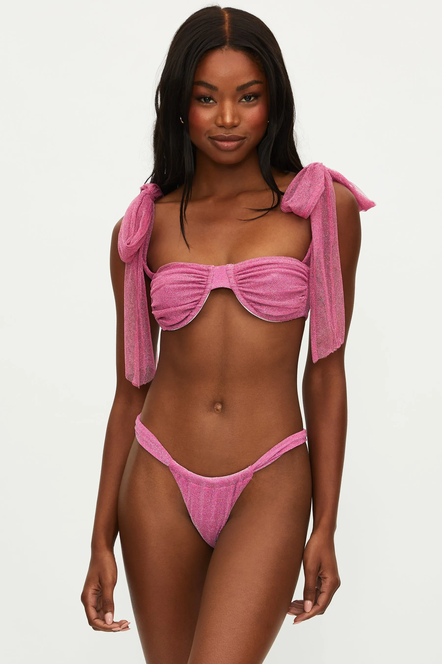 Joan Bottom Fuchsia Purple Shine sold by Beach Riot product image thumbnail 2