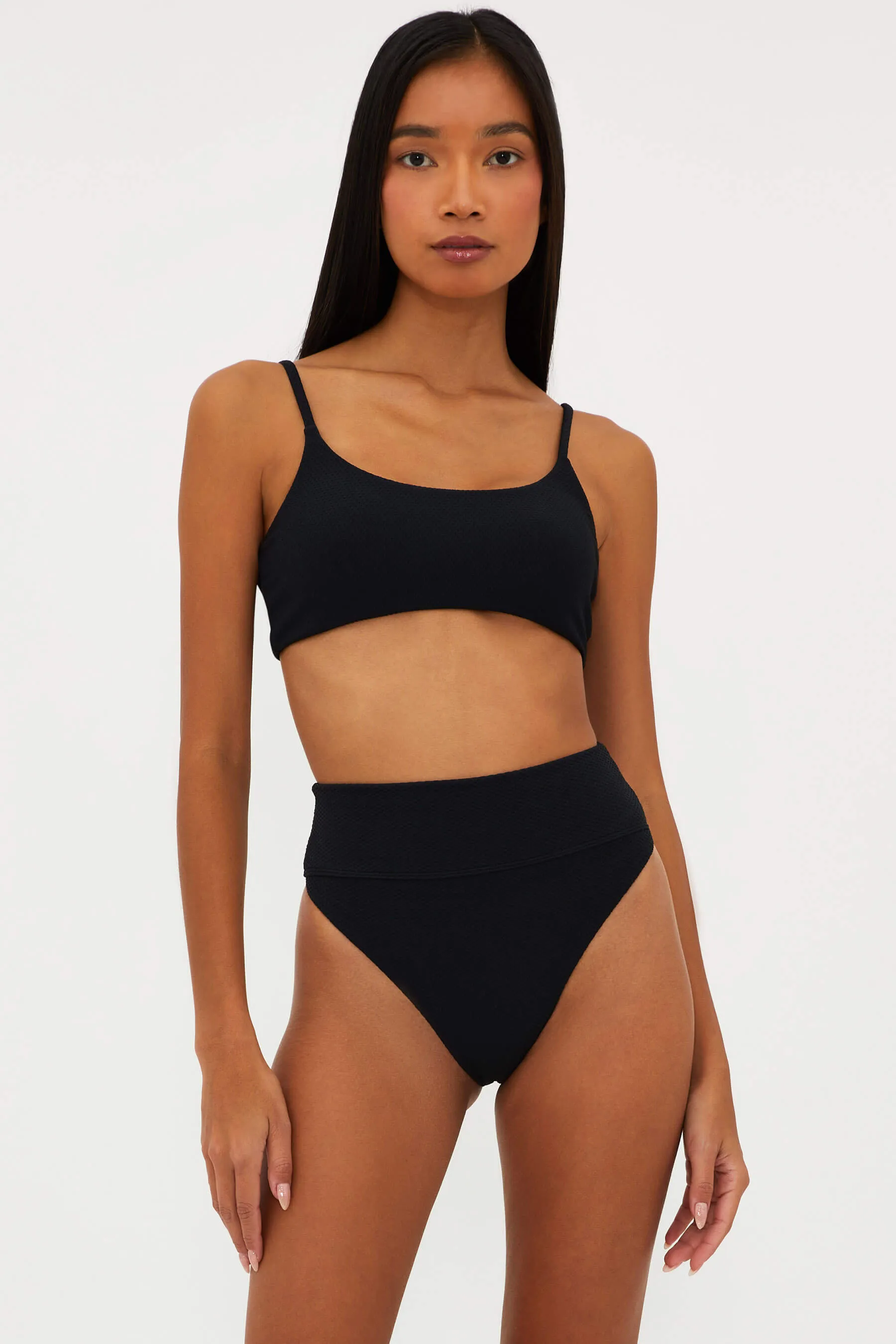 Lou Top Black Waffle sold by Beach Riot