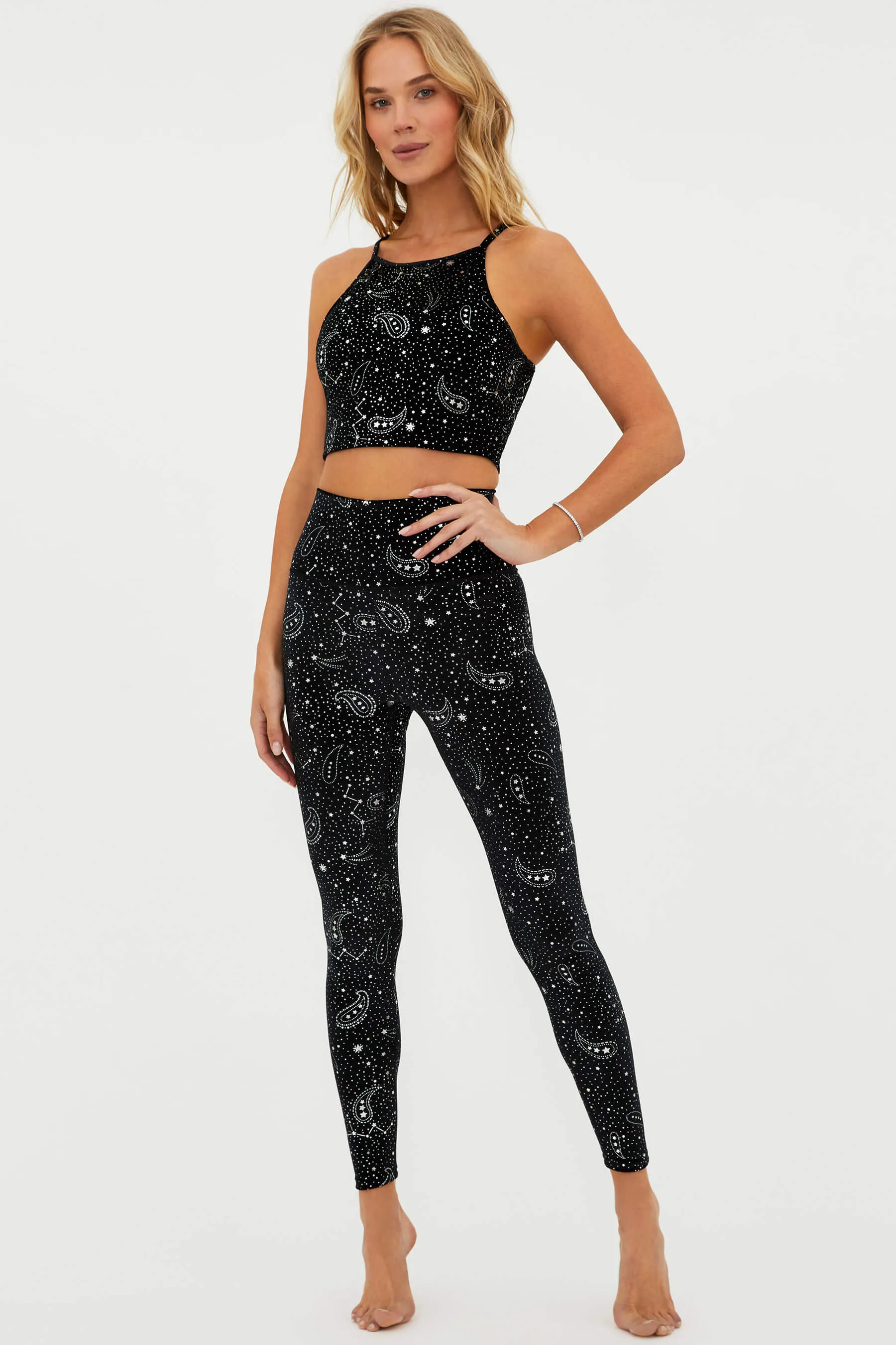 Piper Legging Shooting Stars sold by Beach Riot