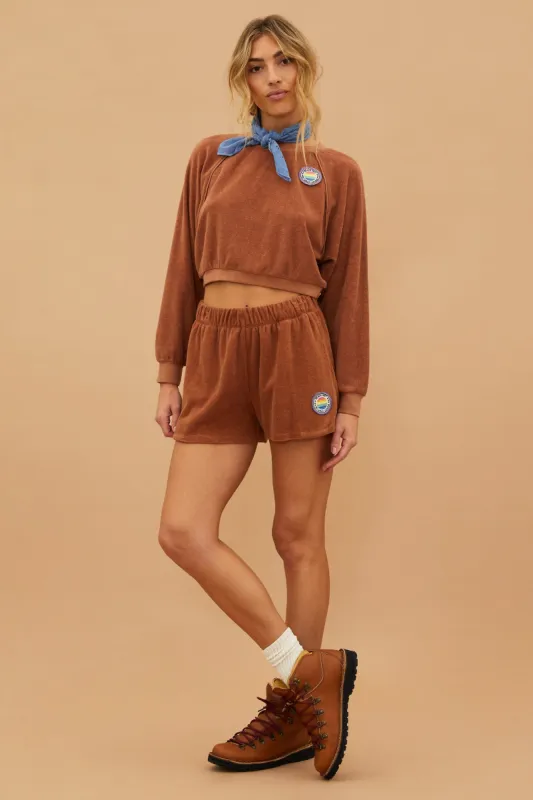 Latitude Terry Shorts Sand Dunes sold by Beach Riot