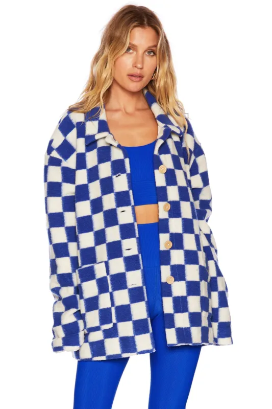Skye Jacket Dazzling Check sold by Beach Riot