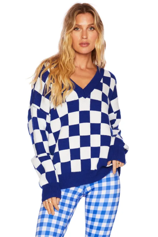 Joey Sweater Dazzling Check sold by Beach Riot