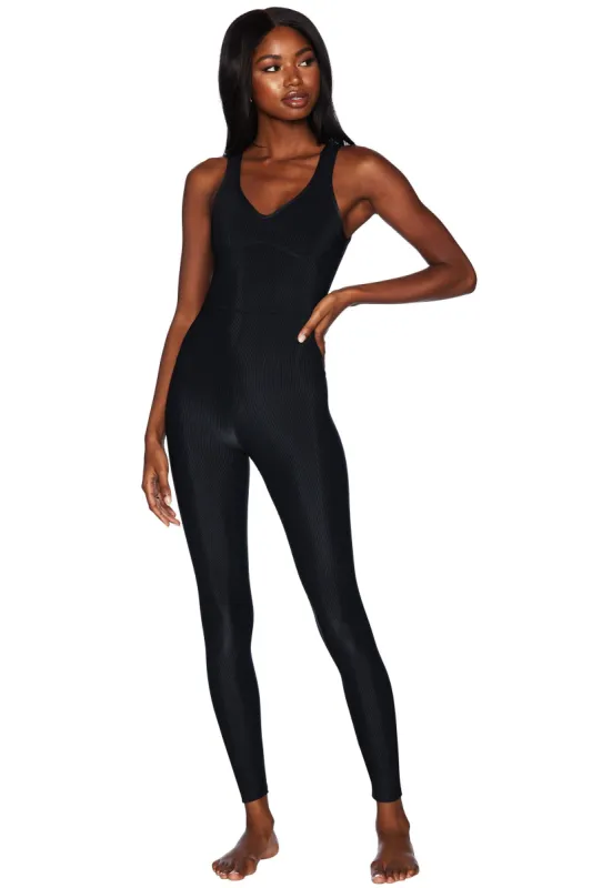 Rosalie Catsuit Black sold by Beach Riot