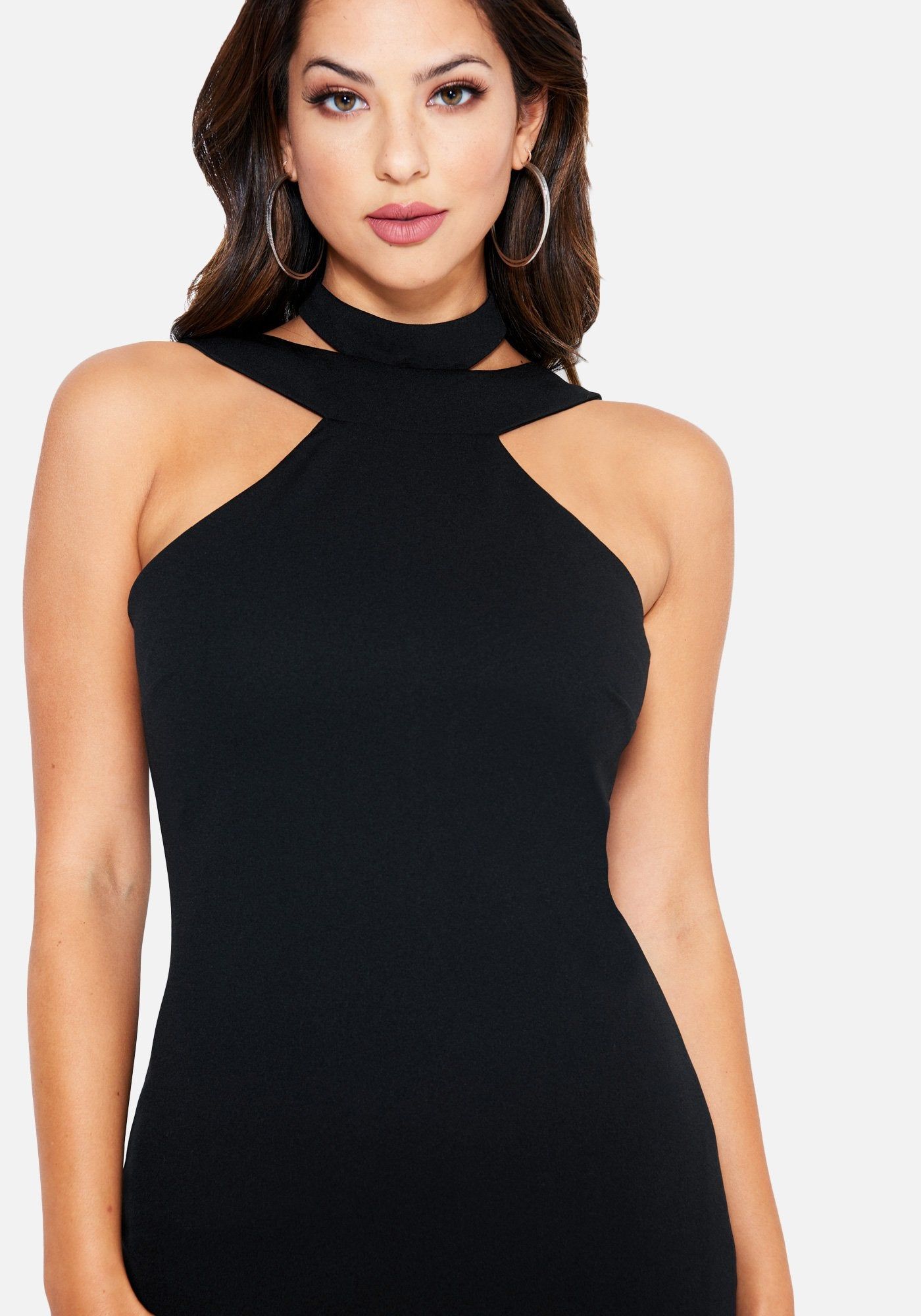 Halter Neck Ruffle Hem Dress sold by Bebe product image thumbnail 4