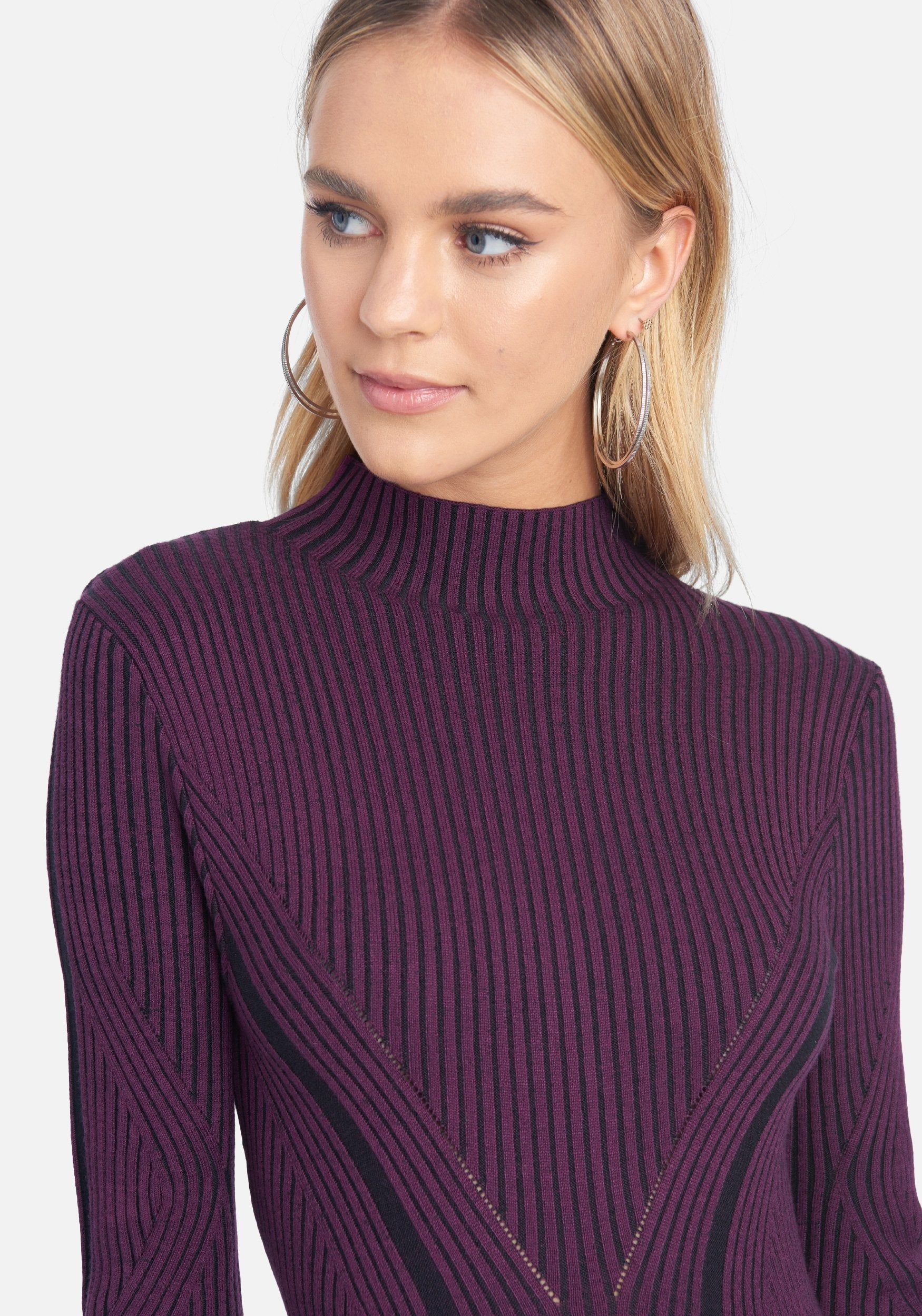 Mock Neck Long Sleeve Dress sold by Bebe product image thumbnail 4