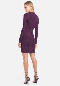 Mock Neck Long Sleeve Dress sold by Bebe