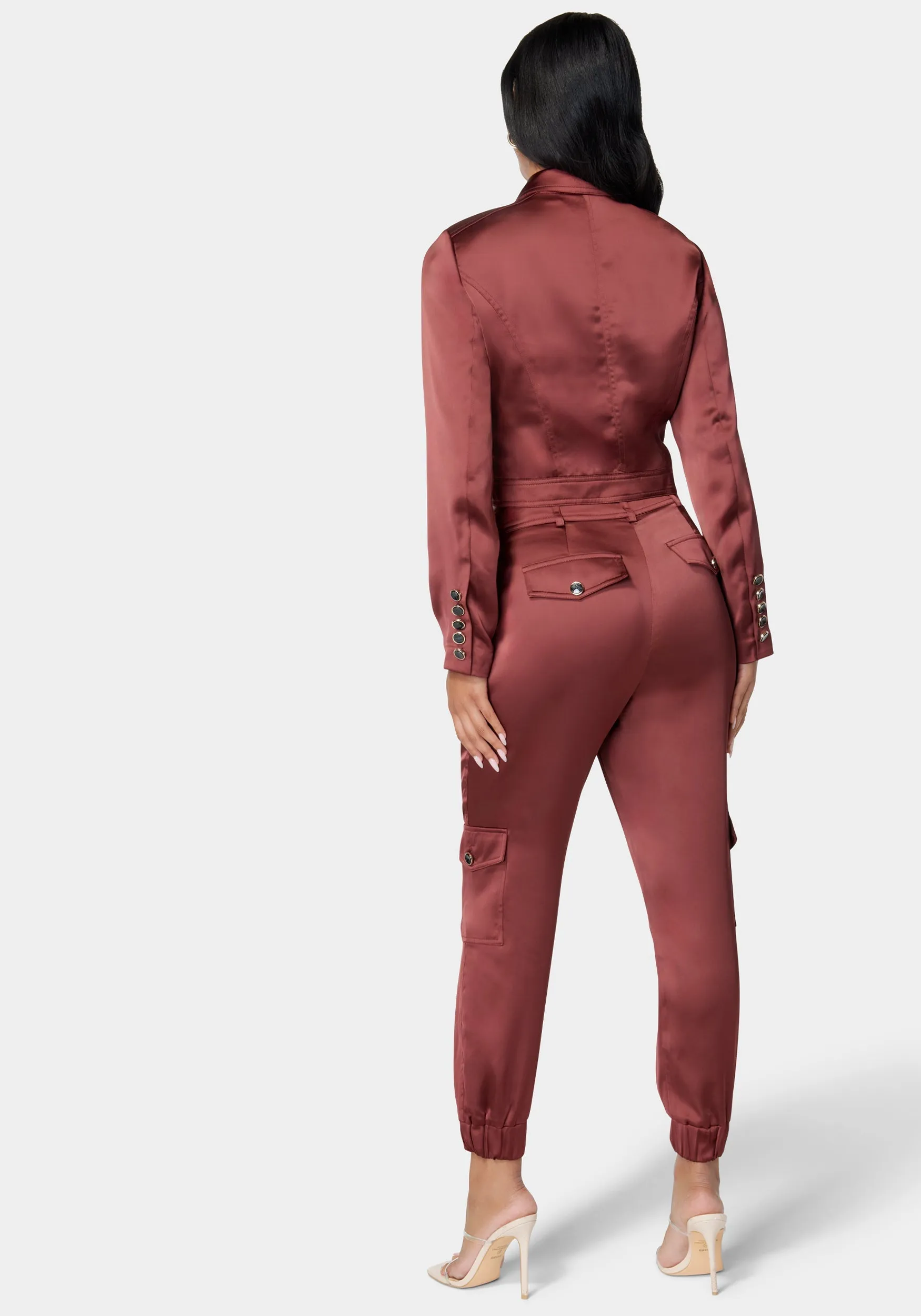 Tailored Satin Jacket sold by Bebe product image thumbnail 4