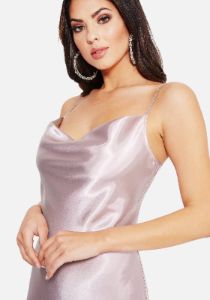 Cowl Neck Maxi Slip Dress sold by Bebe