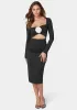 Rosaline Cutout Midi Dress sold by Bebe