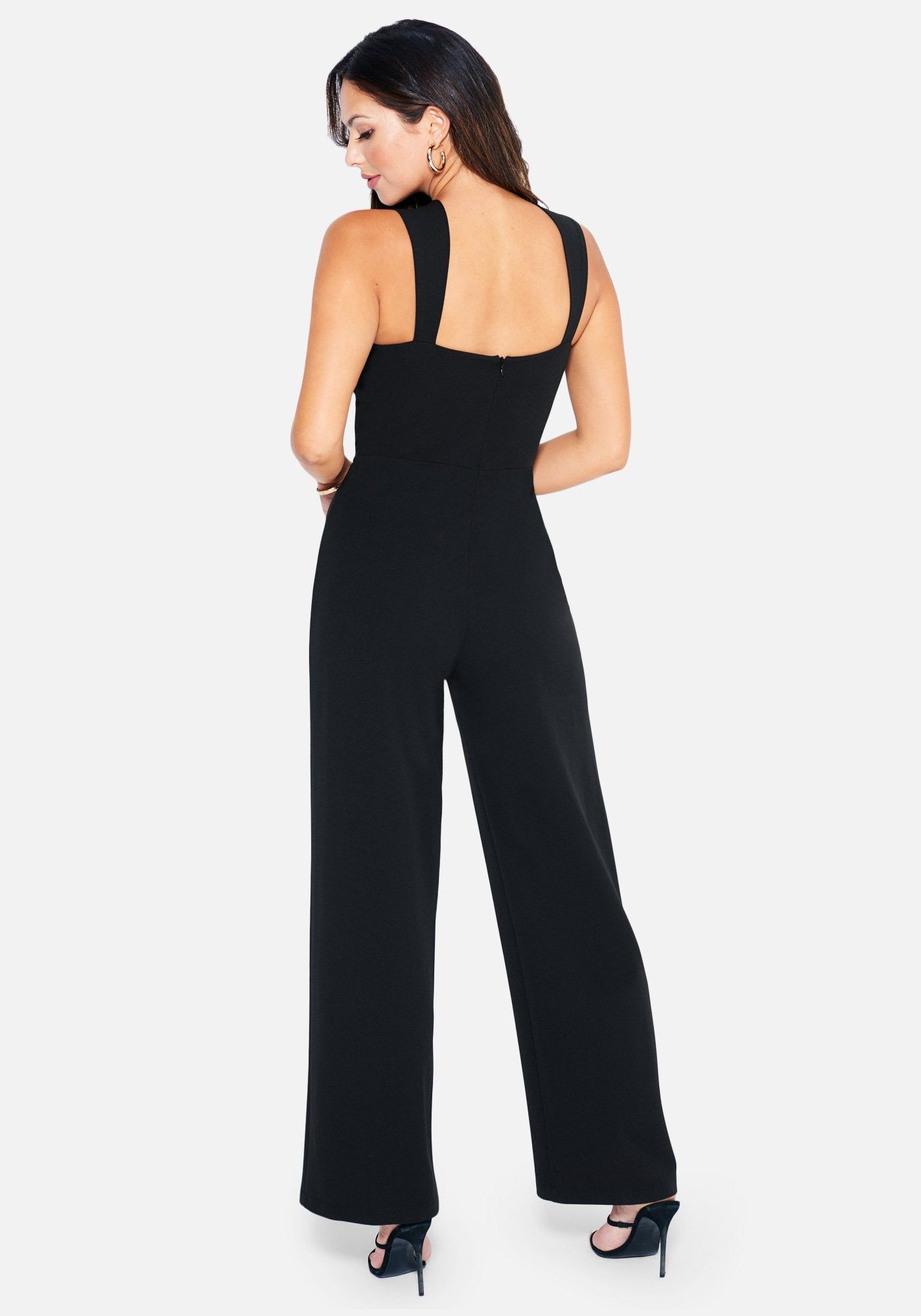 Keyhole Halter Neck Jumpsuit sold by Bebe product image thumbnail 3