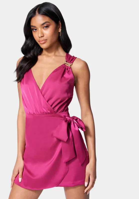 Surplice Overlay Romper sold by Bebe
