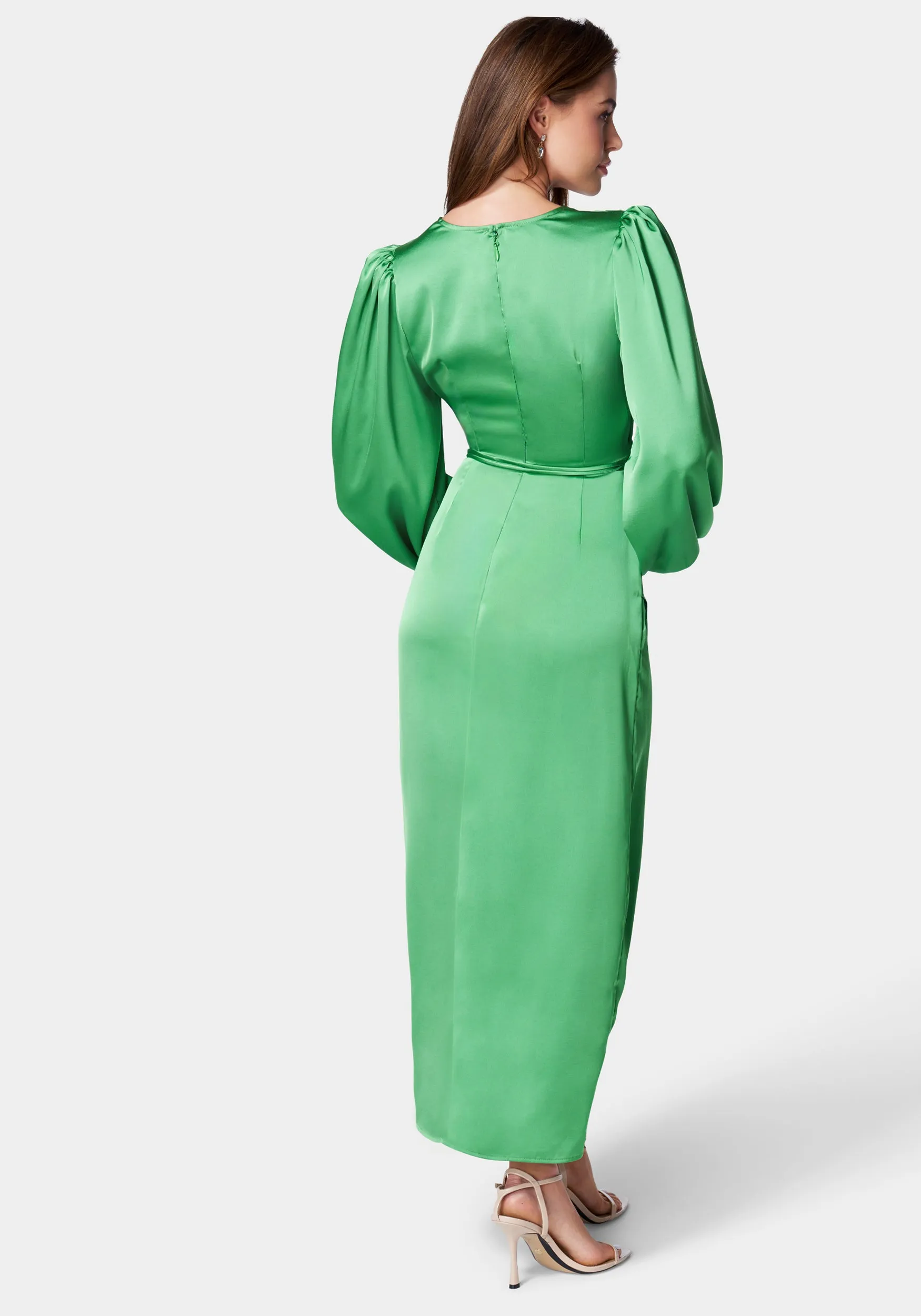 Plunge Neck Tie Front Cutout Dress sold by Bebe product image thumbnail 3