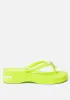 Kim Wedge Flip Flops sold by Bebe