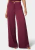 High Waist Ultra Wide Leg Satin Pant sold by Bebe
