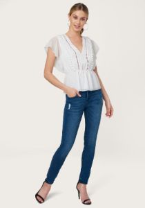 Pom-Pom Detail Top sold by Bebe