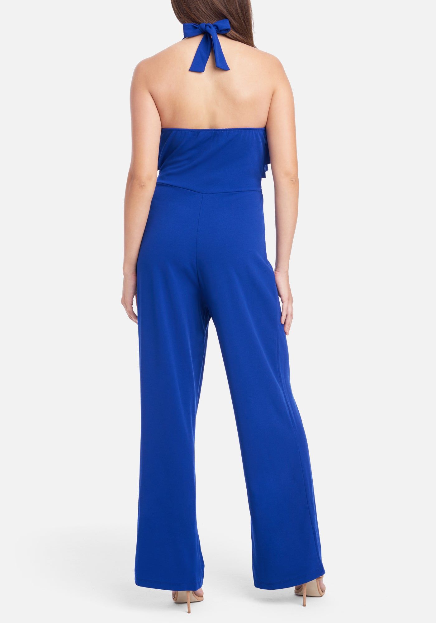 Double Ruffle Halter Jumpsuit sold by Bebe product image thumbnail 2